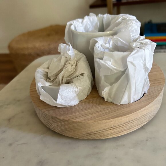 Olive Serving Set with Ash Base - Picture 4 of 4